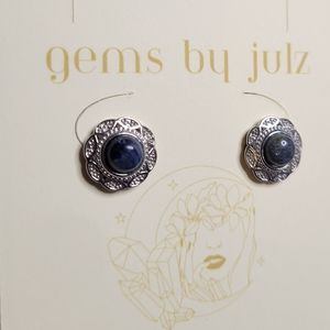 Pietersite on S925 Sterling Silver Earrings